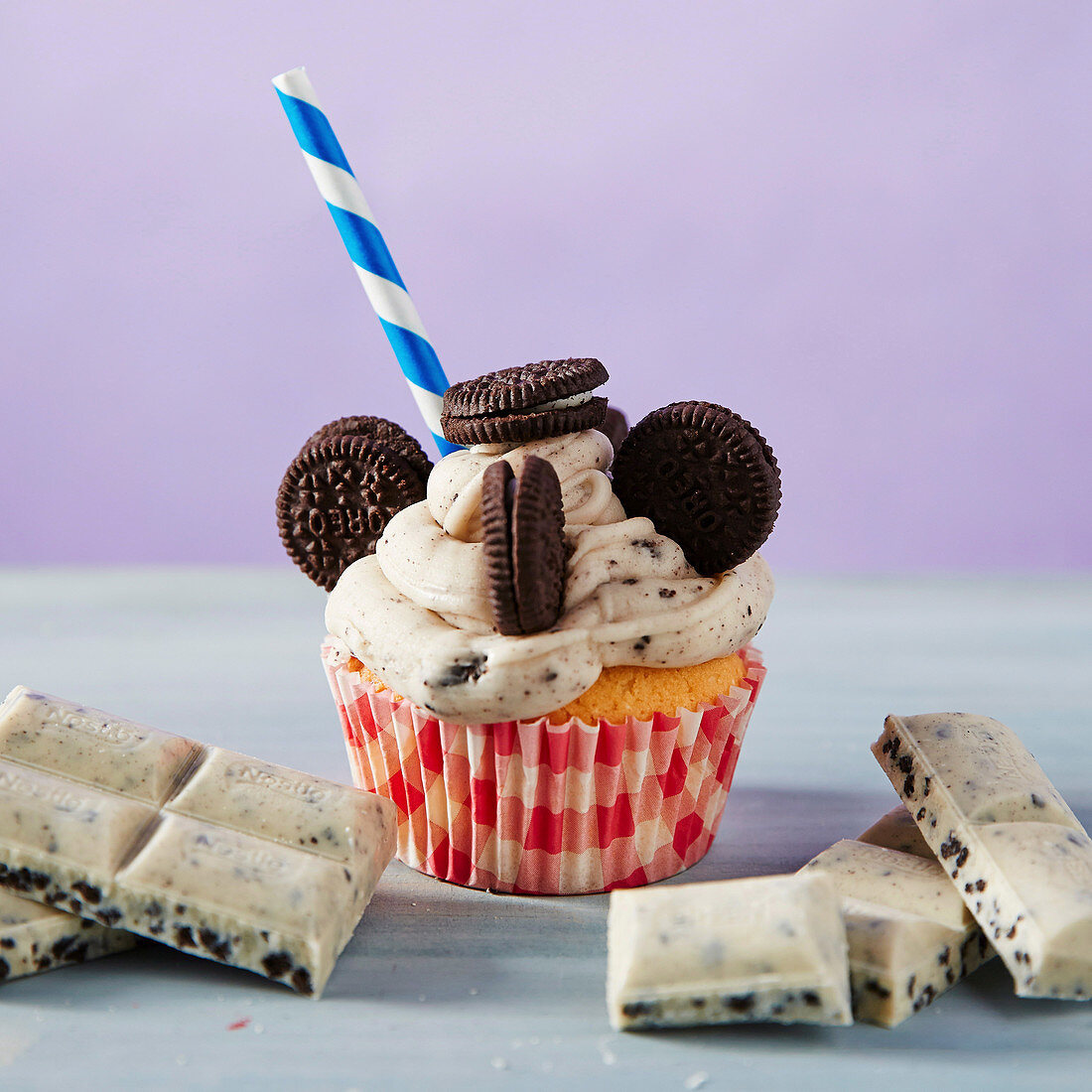 Cookies and cream milkshae cupcake