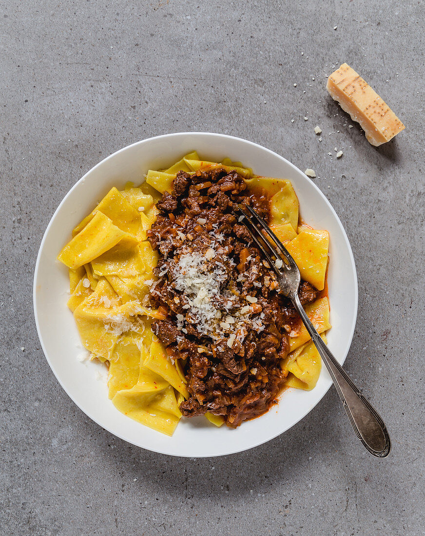 Malfatti al sugo di cinghiale (Wildschweinragout)