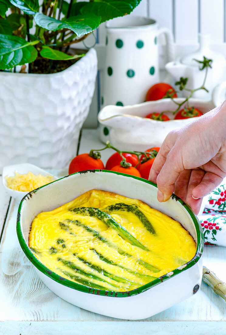 Green asparagus casserole