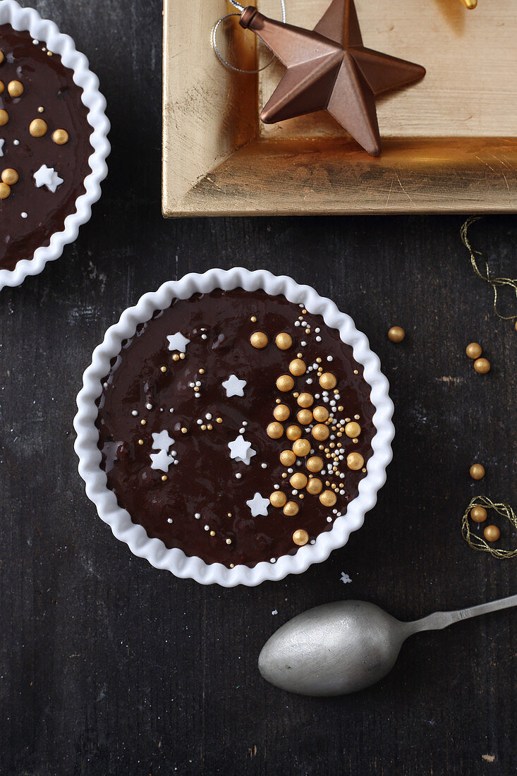 Glutenfreie Schokoladencreme mit Orangen