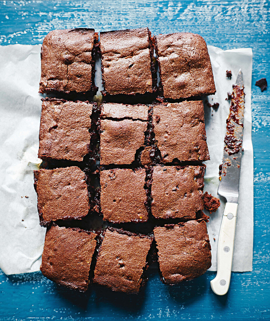 Pistachio and cranberry brownies