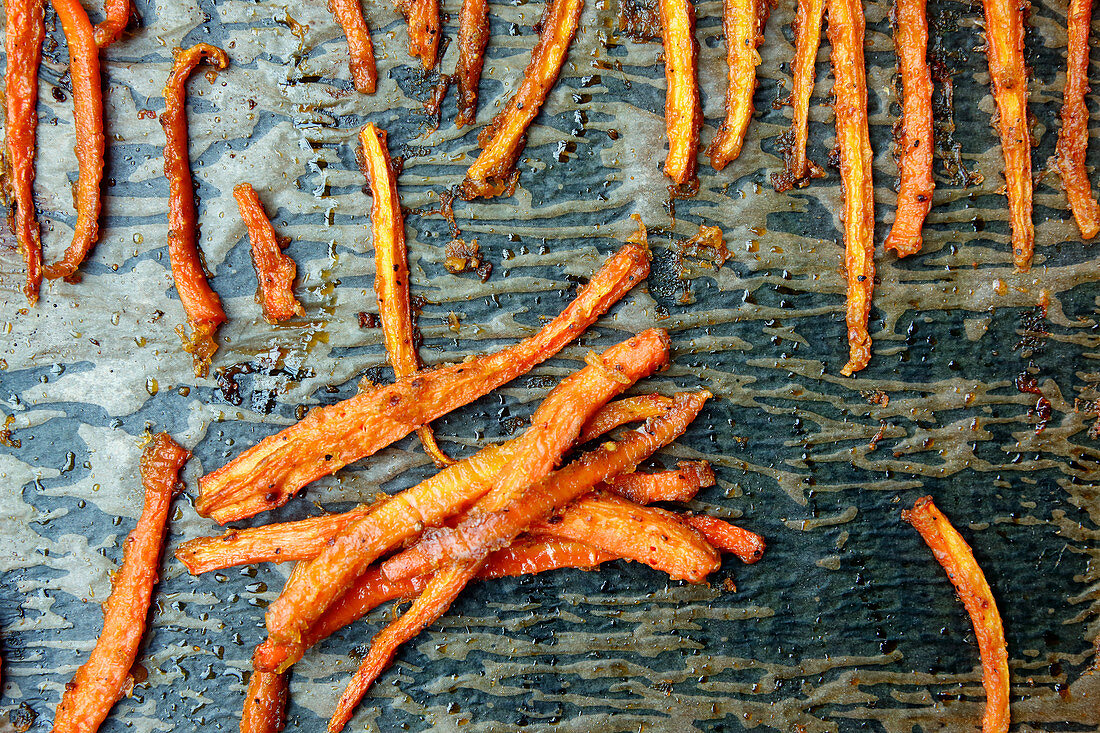 Roasted carrot stripped