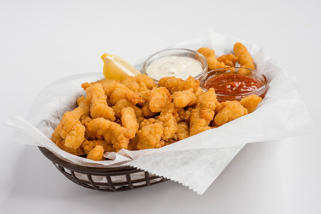 Fish in batter with two dips