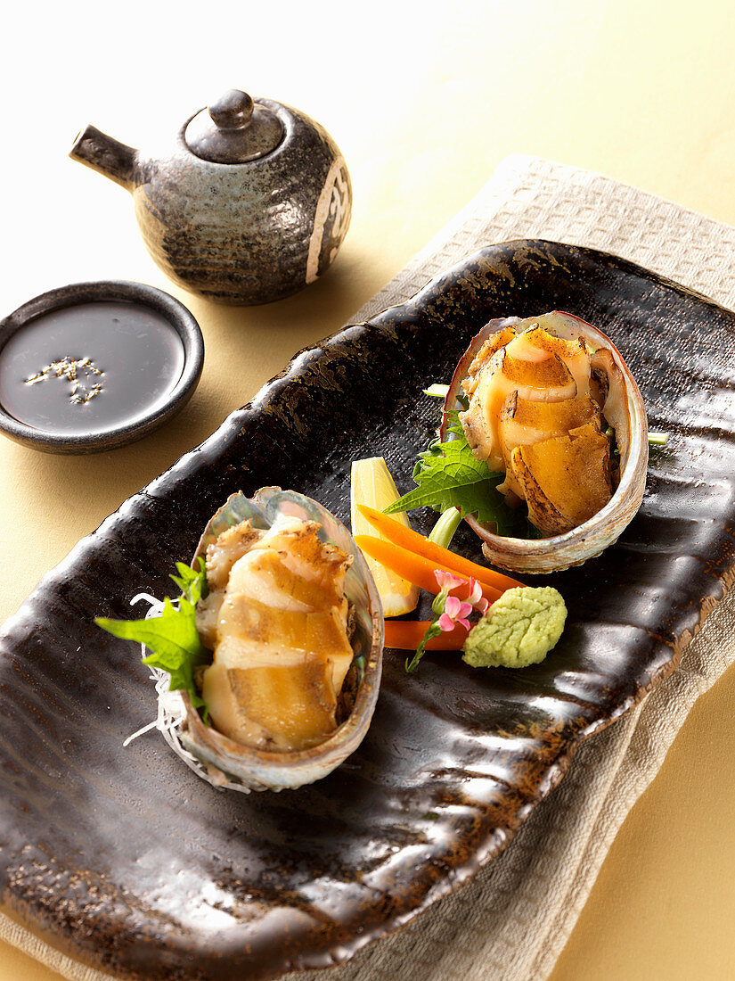 Gedämpfte Abalone (Japan)
