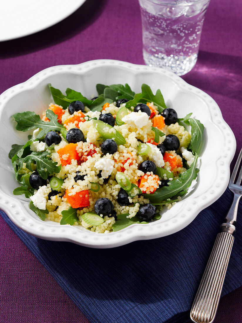 Blaubeer-Couscous-Salat