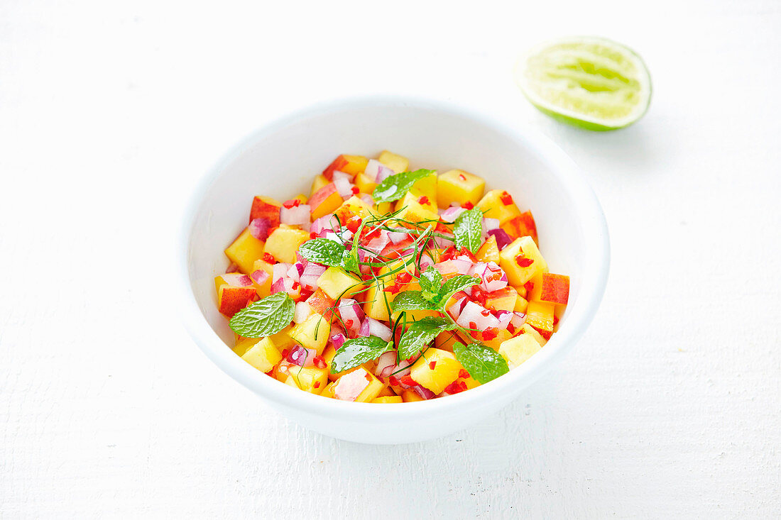 Peach salsa