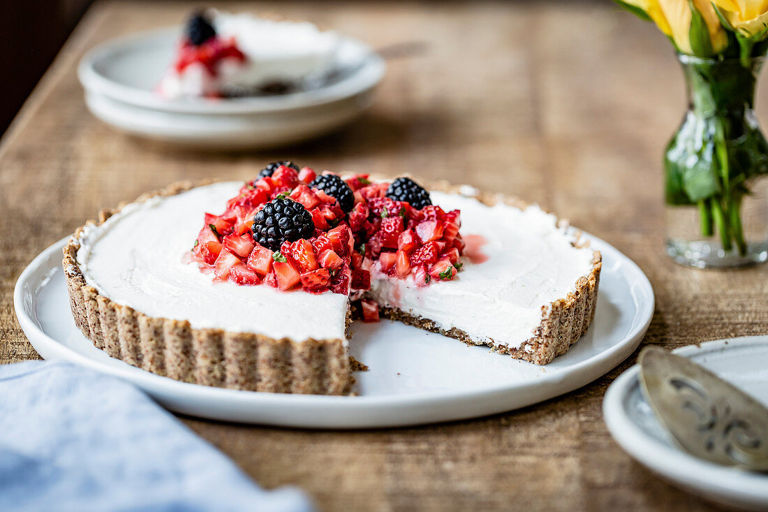 Strawberry Mascarpone Tart