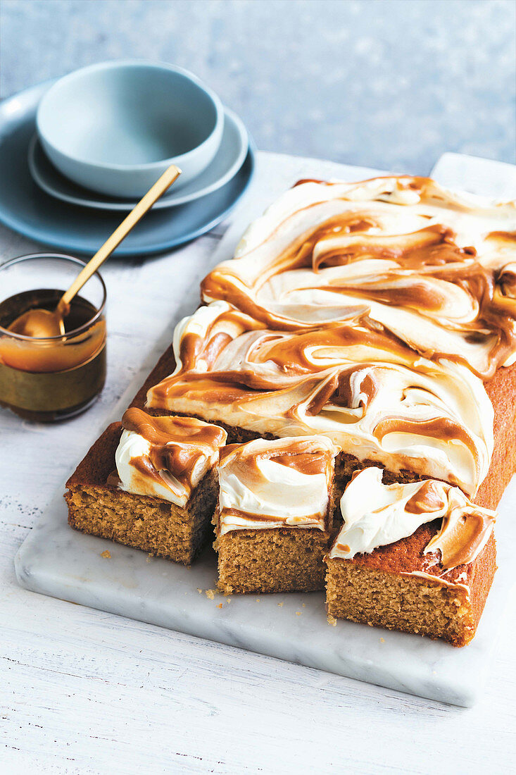 Banoffee sheet cake