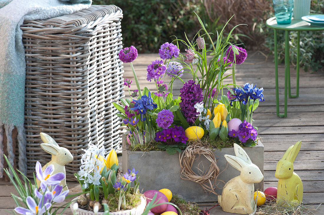 Mini spring bed in the grey box