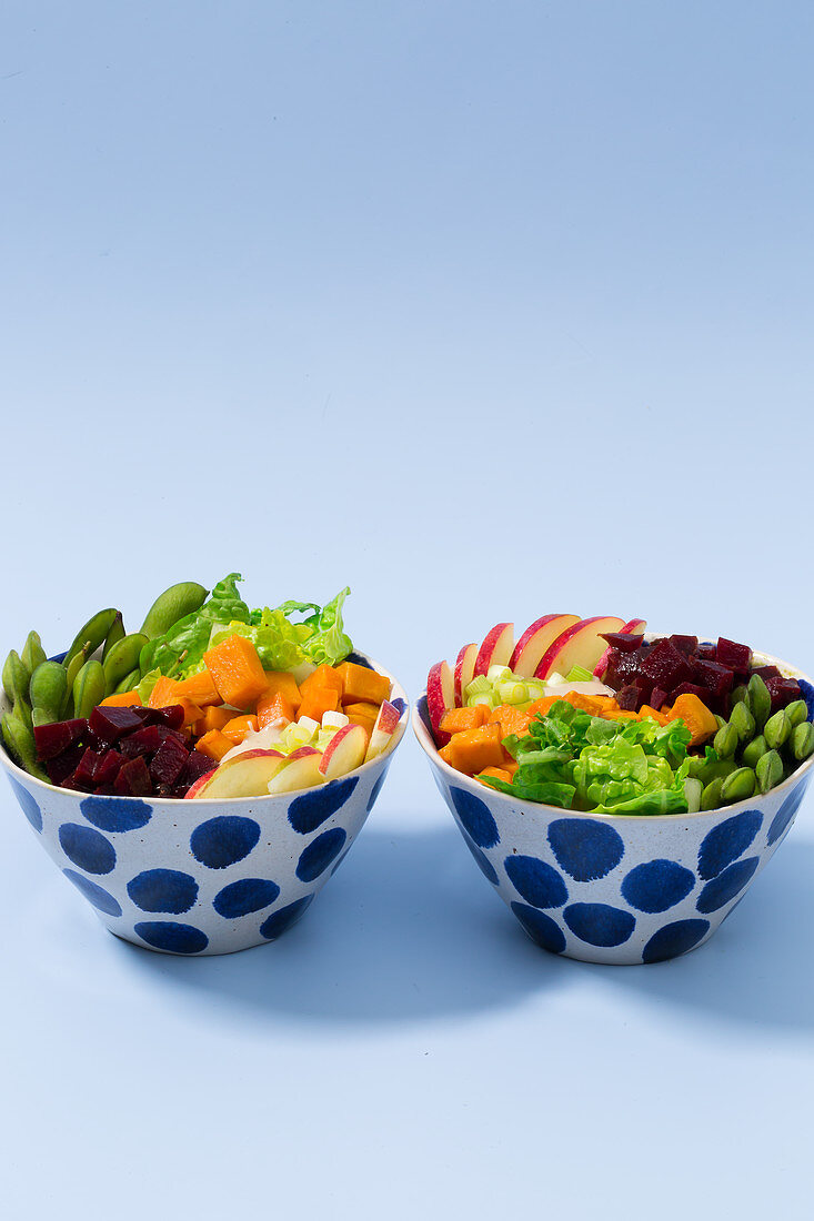 Vegetarische Gemüse-Bowl mit Süsskartoffeln