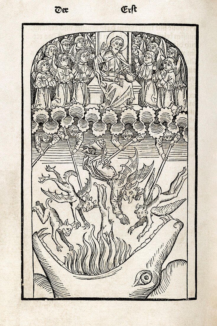 Heaven and hell, 15th century