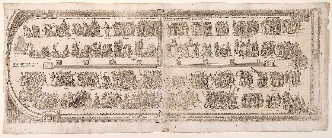 Circus Maximus procession, 16th-century illustration