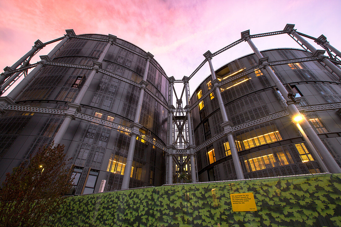 Gas Holders converted into flats King's Cross, London