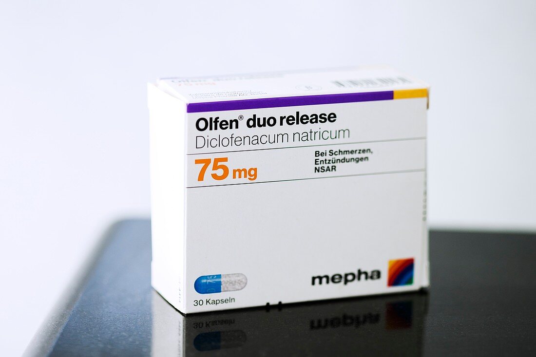 Diclofenac nonsteroidal anti inflammatory drug packaging
