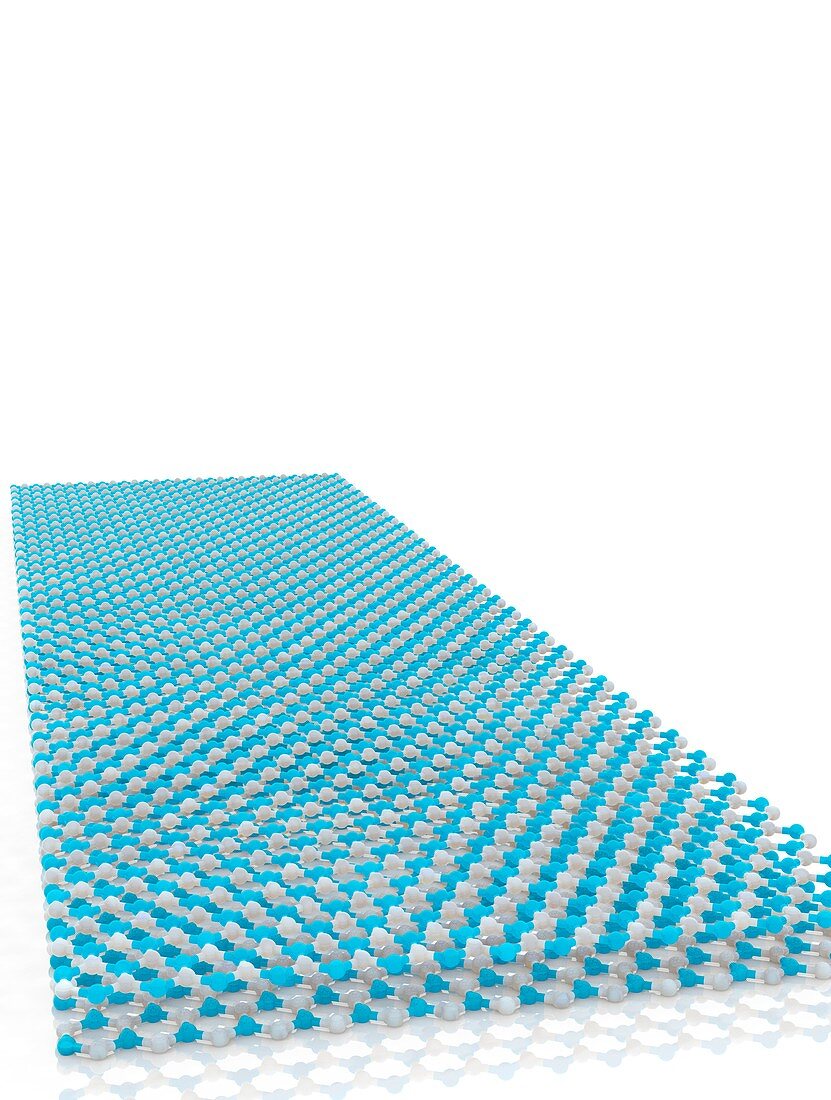 Boron nitride sheet, illustration