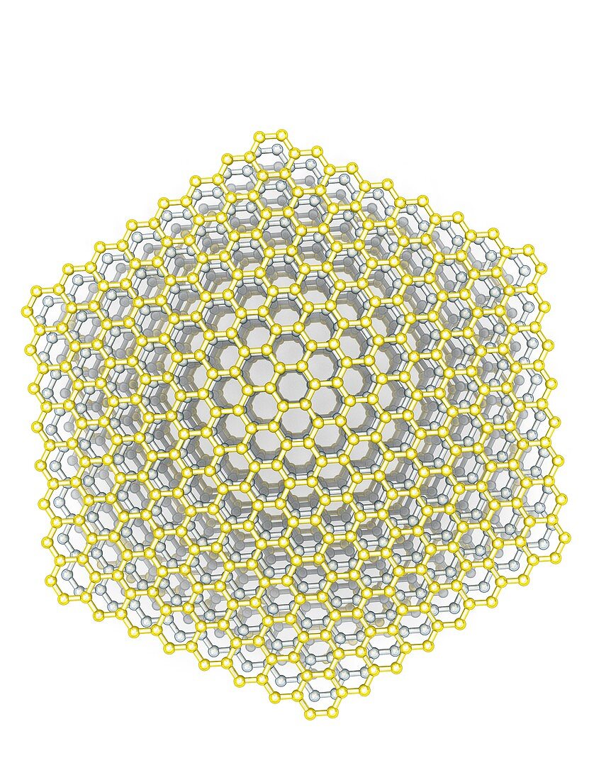 Two-dimensional graphene superconductor, illustration