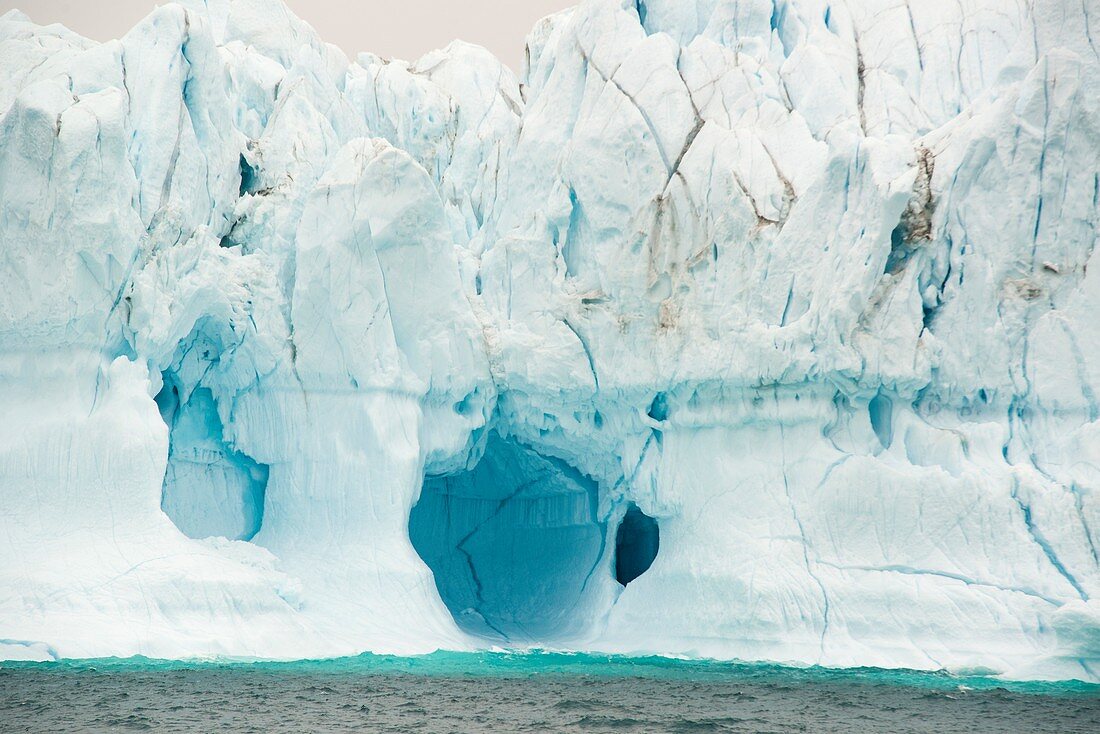 Close up of iceberg, Scoresby Sund fjord, Greenland