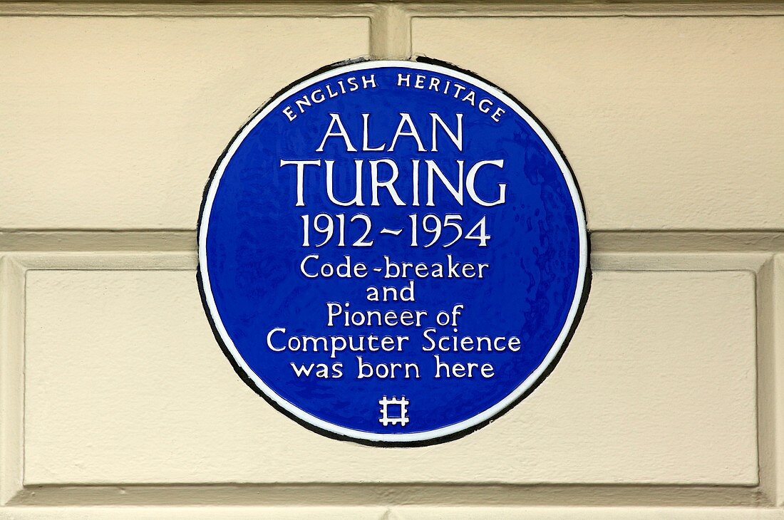 Alan Turing plaque, London