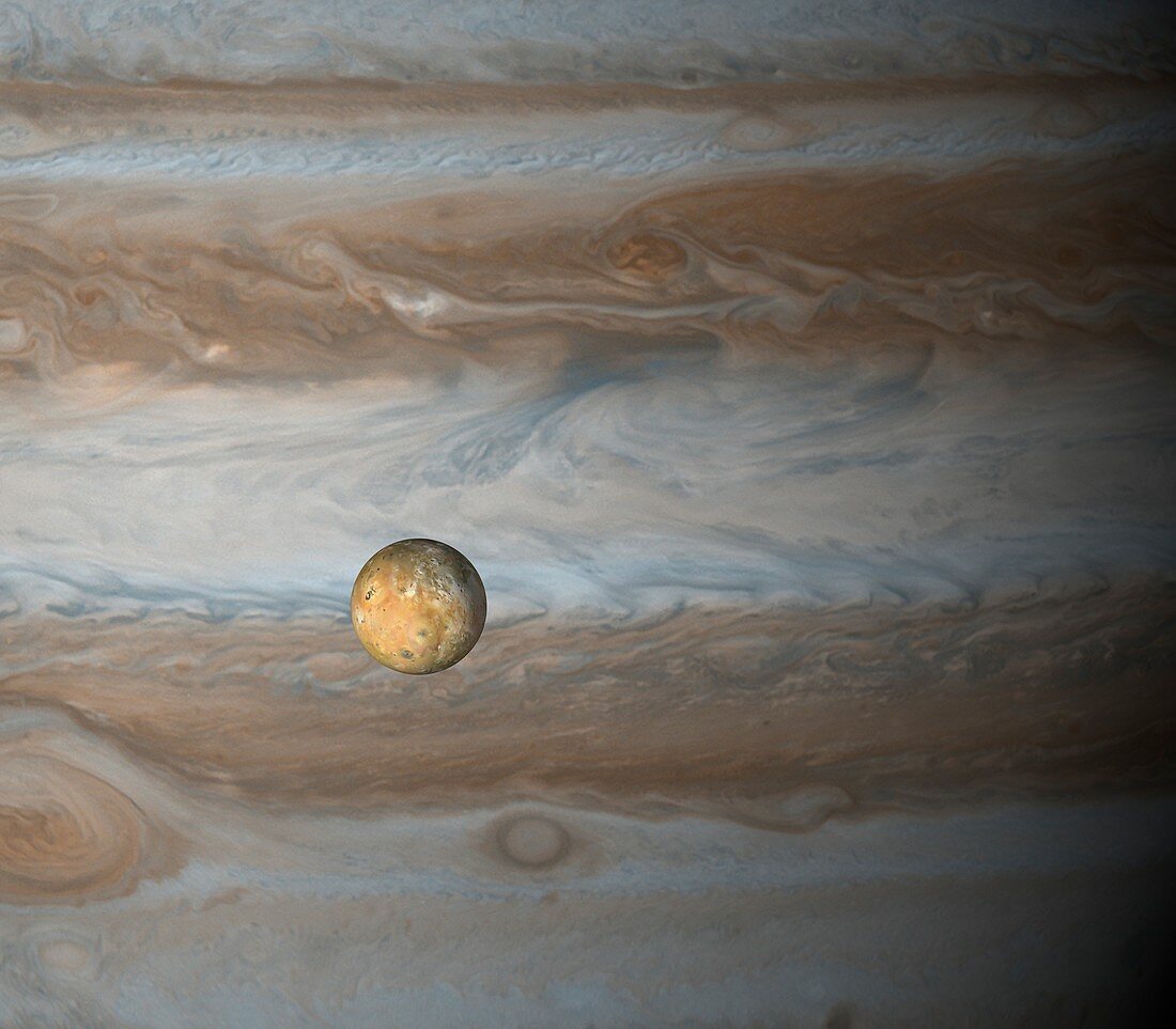Io and Jupiter, illustration