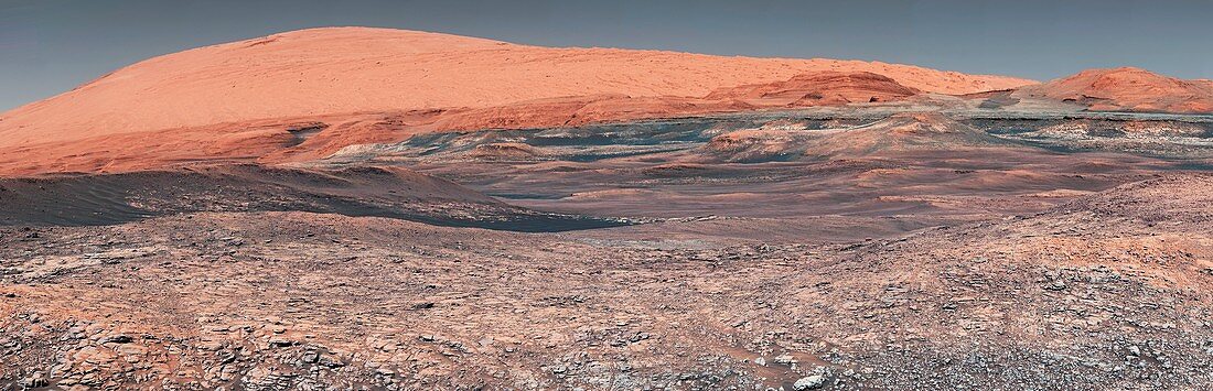 Mount Sharp on Mars, Curiosity rover image