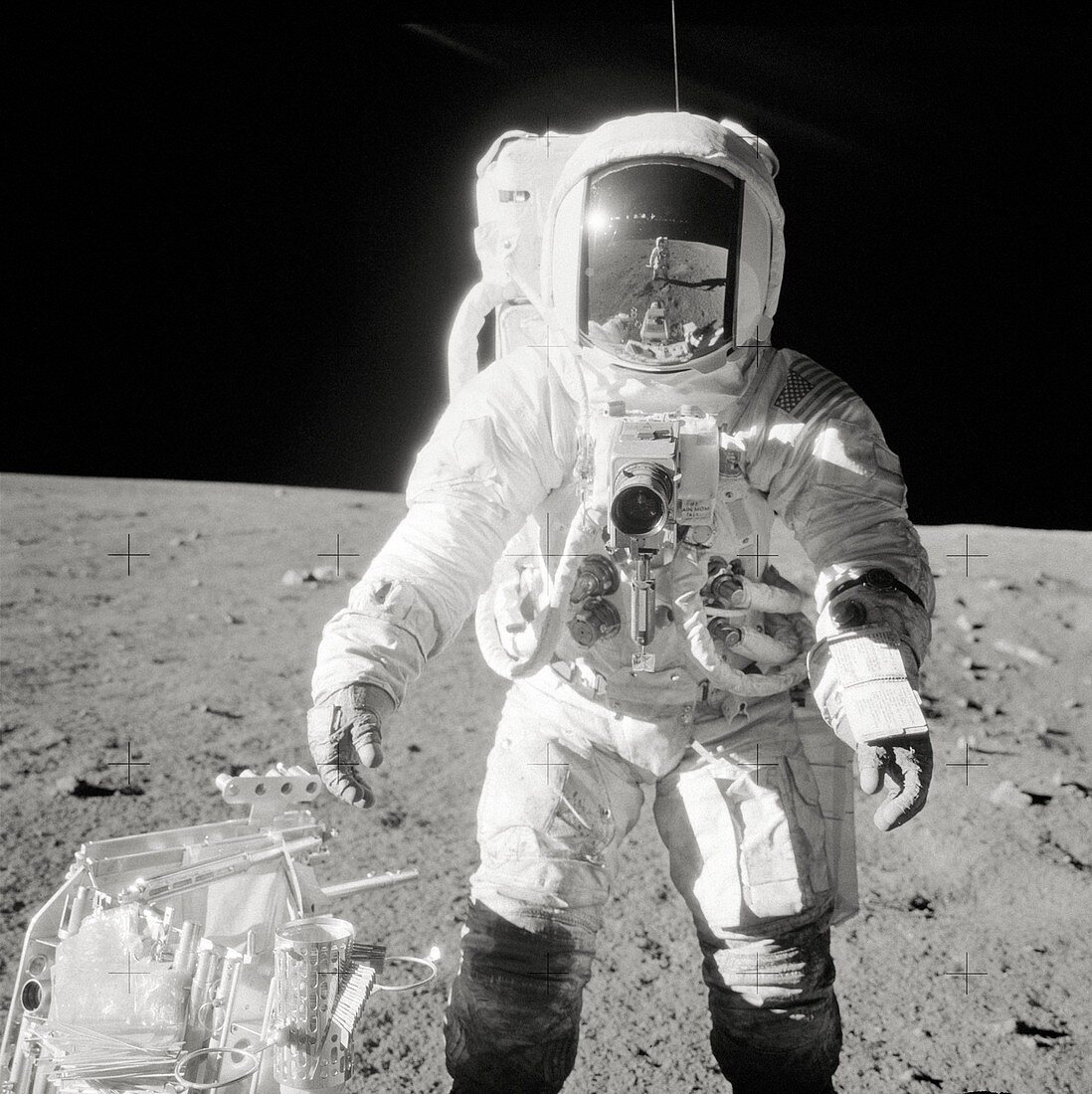 Apollo 12 astronaut Bean on the Moon, 1969