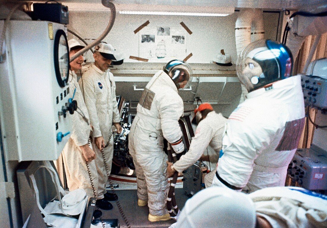 Apollo 12 crew launch preparations, 1969