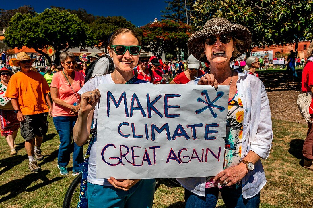 Earth Day protest, California, USA