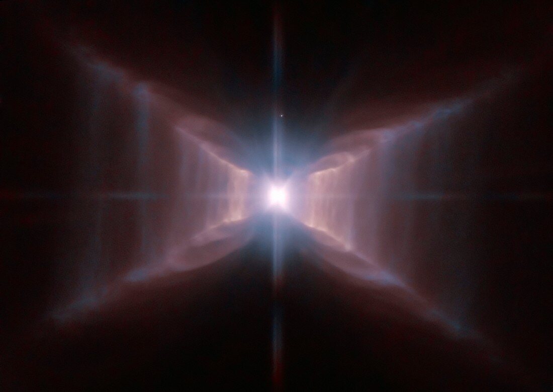 Nebula around star HD 44179, HST image