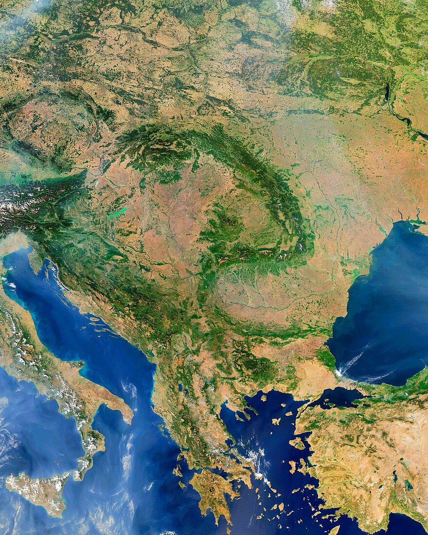 Central Europe, satellite image
