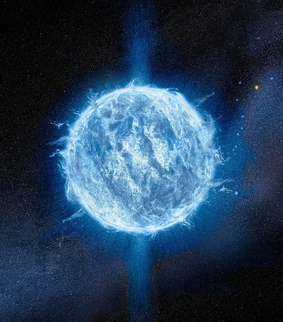 Massive neutron star, illustration