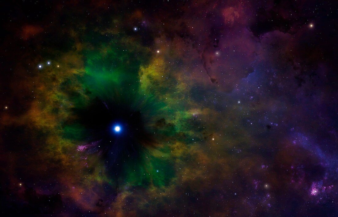 Planetary nebula, illustration
