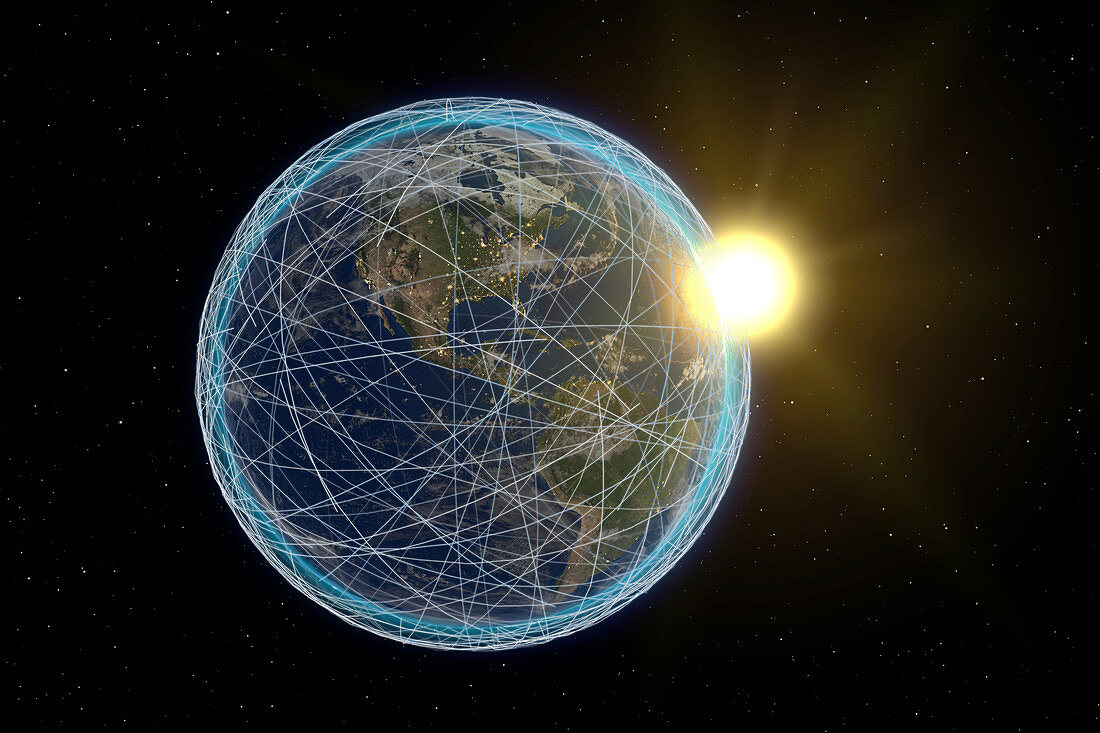 Global connectivity, conceptual illustration