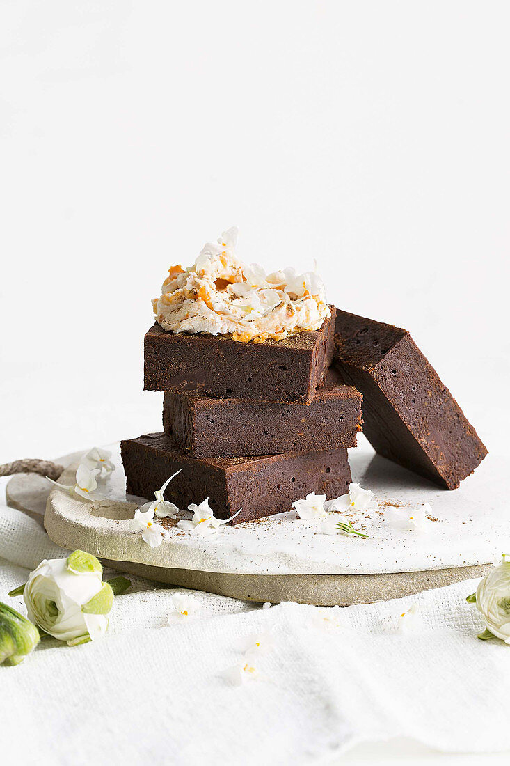 Sweet potato and dark chocolate brownies