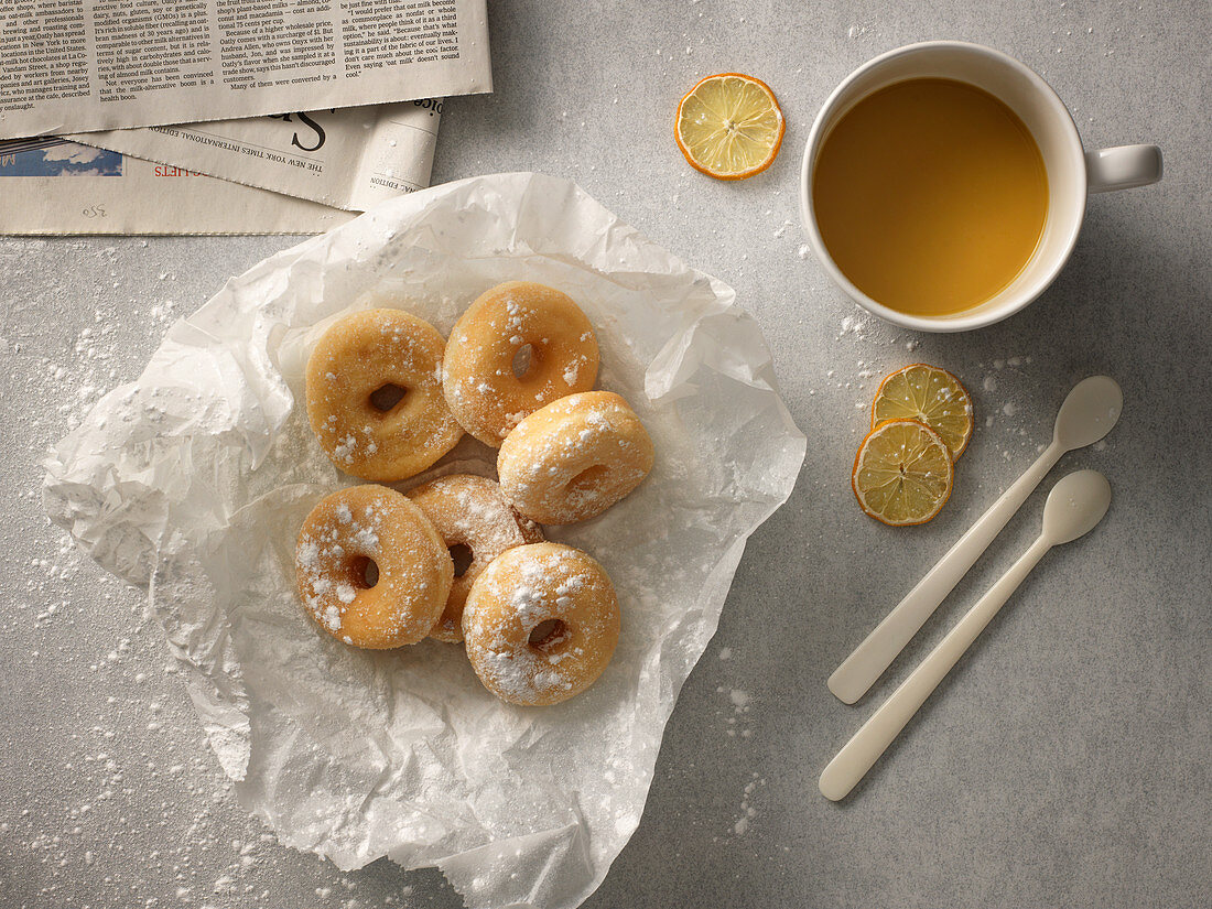 Donuts and tea