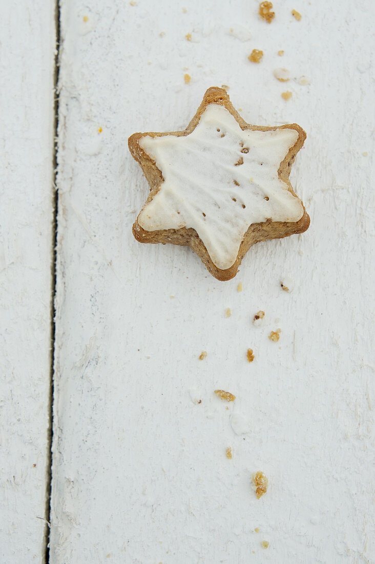 Gingerbread on a wooden background