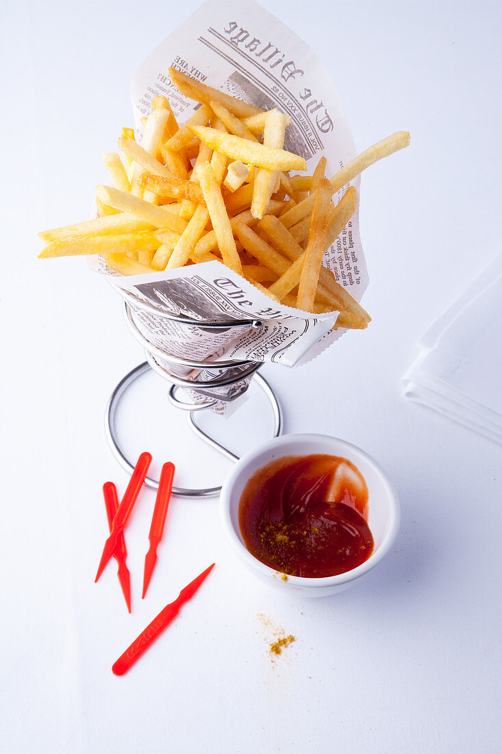 French Fries mit Ketchup