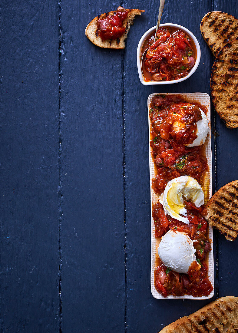 Burrata mit Tomatenchutney