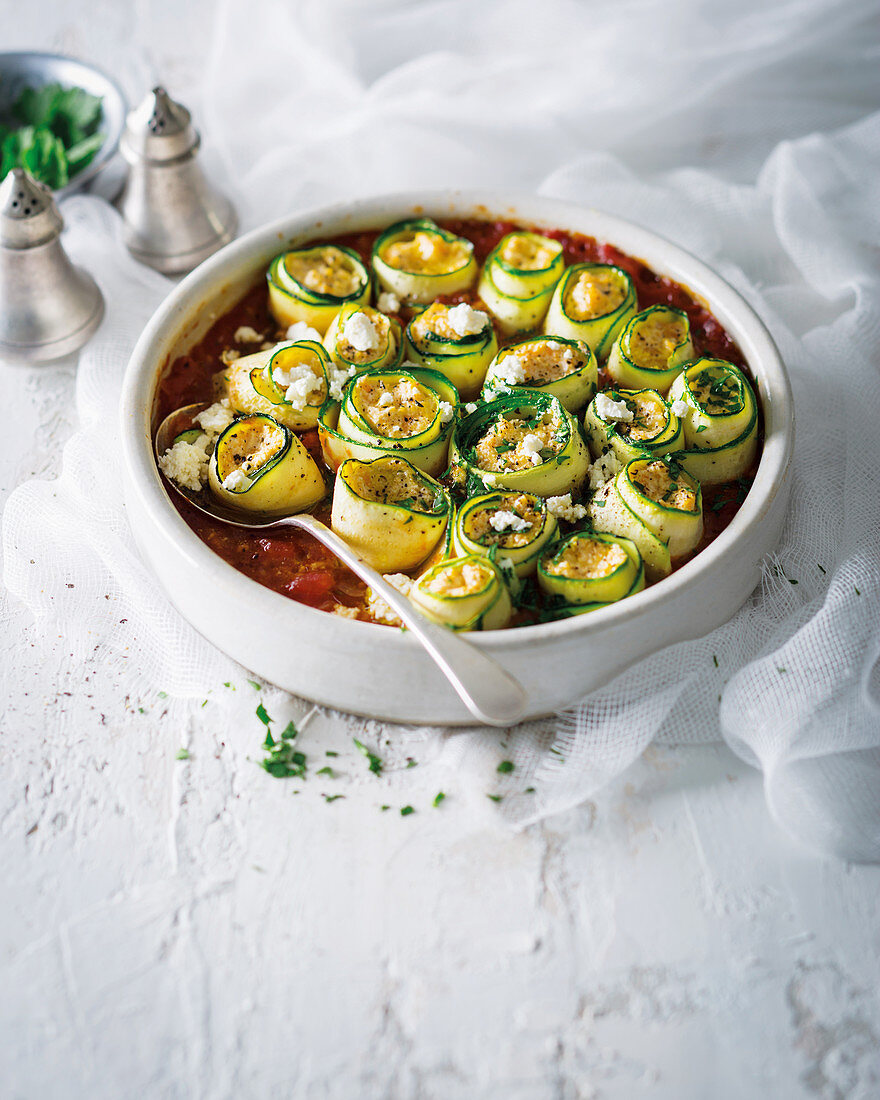 Vegetable cannelloni with butternut and ricotta