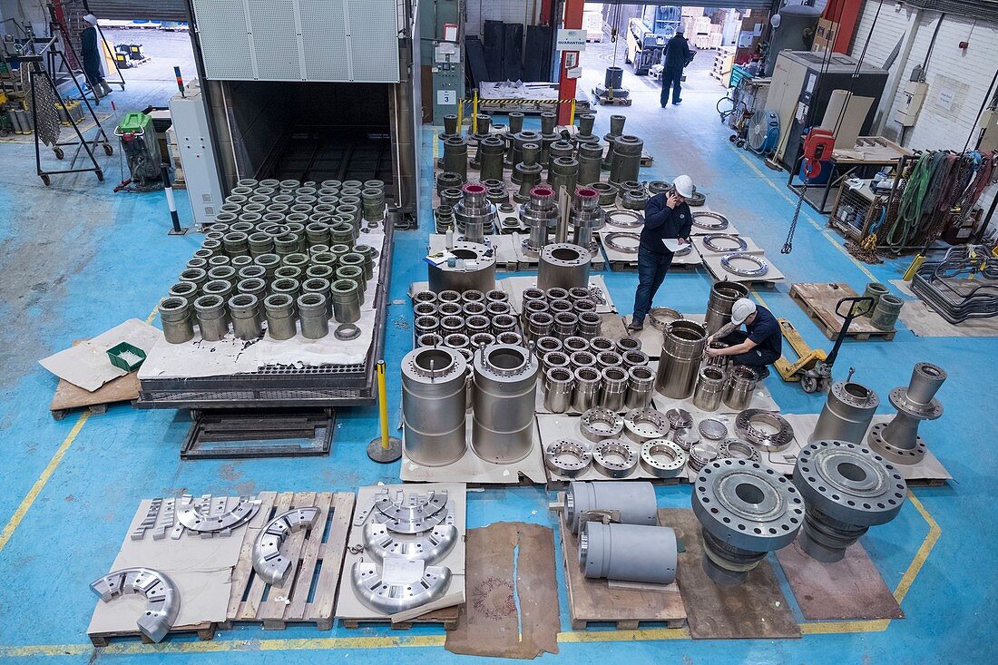 Components ready for electroless nickel plating
