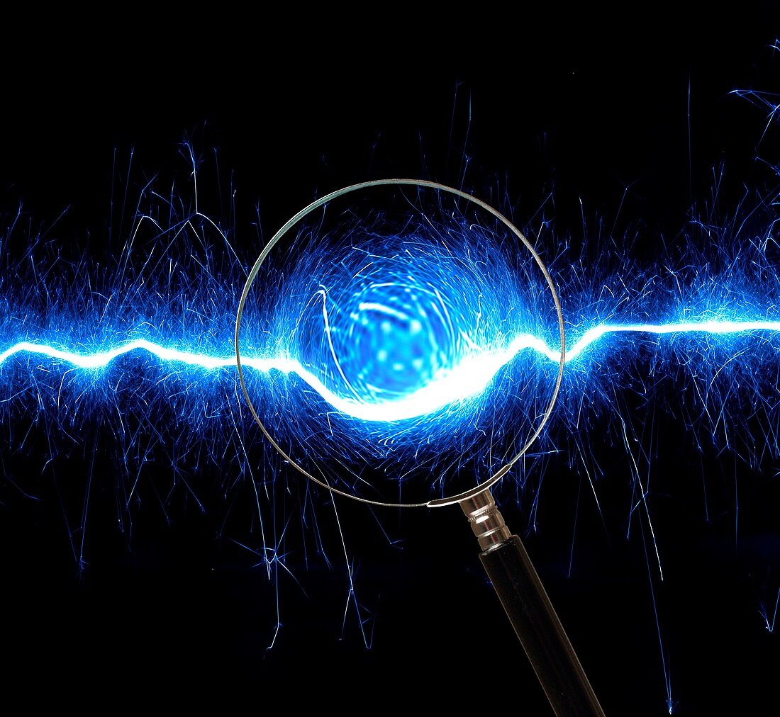 Electricity research, conceptual image