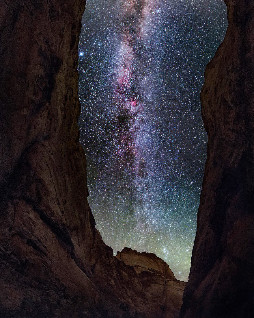 Milky Way from a gorge