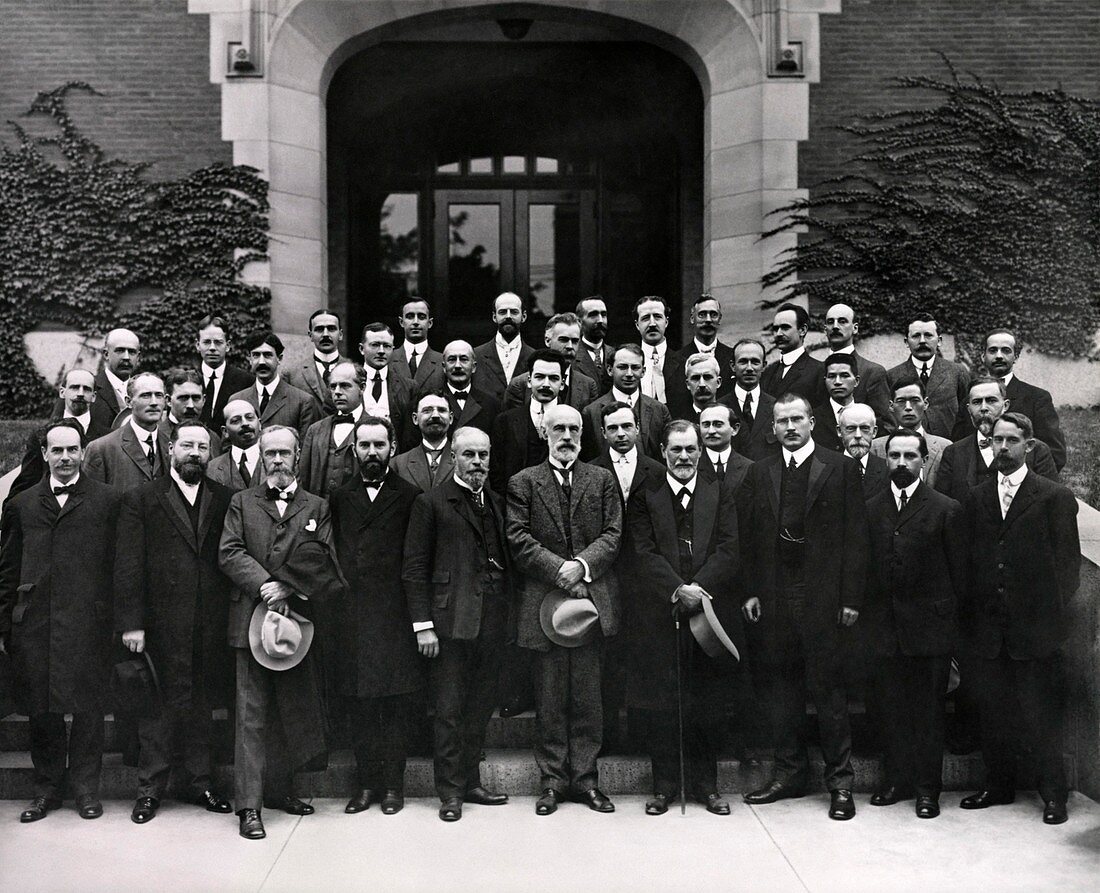 Freud and Jung at Clark University, USA, 1909