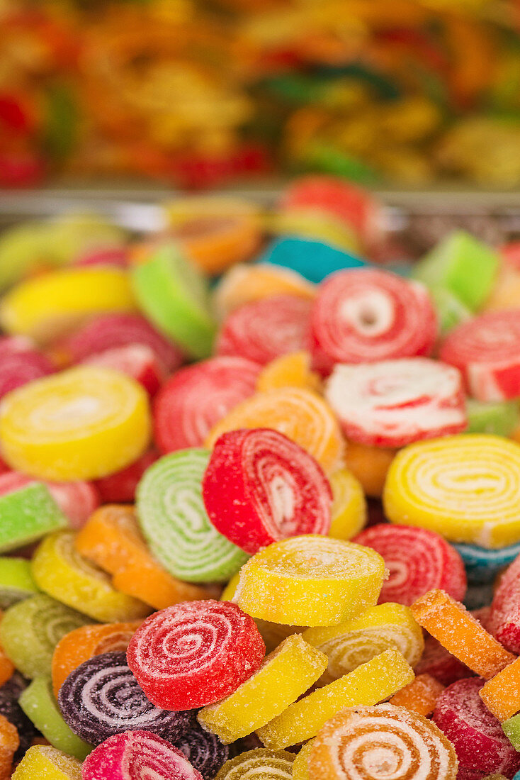Sweets on market stall
