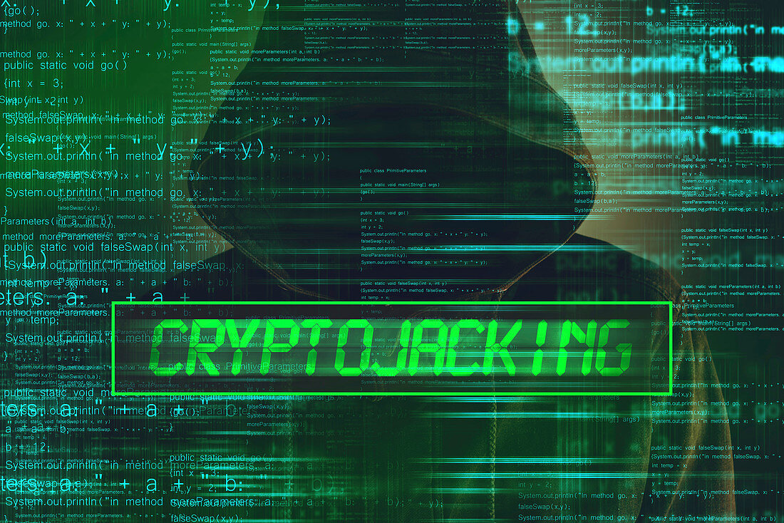 Cryptojacking conceptual image