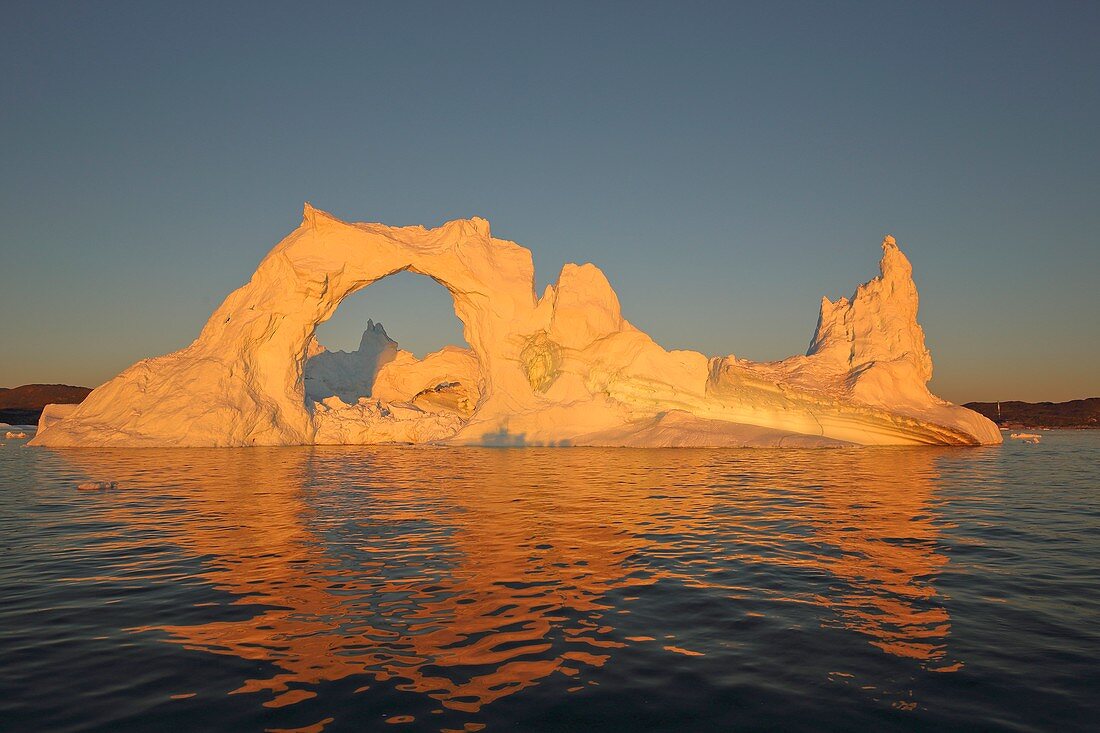 Iceberg at sunset, Greenland