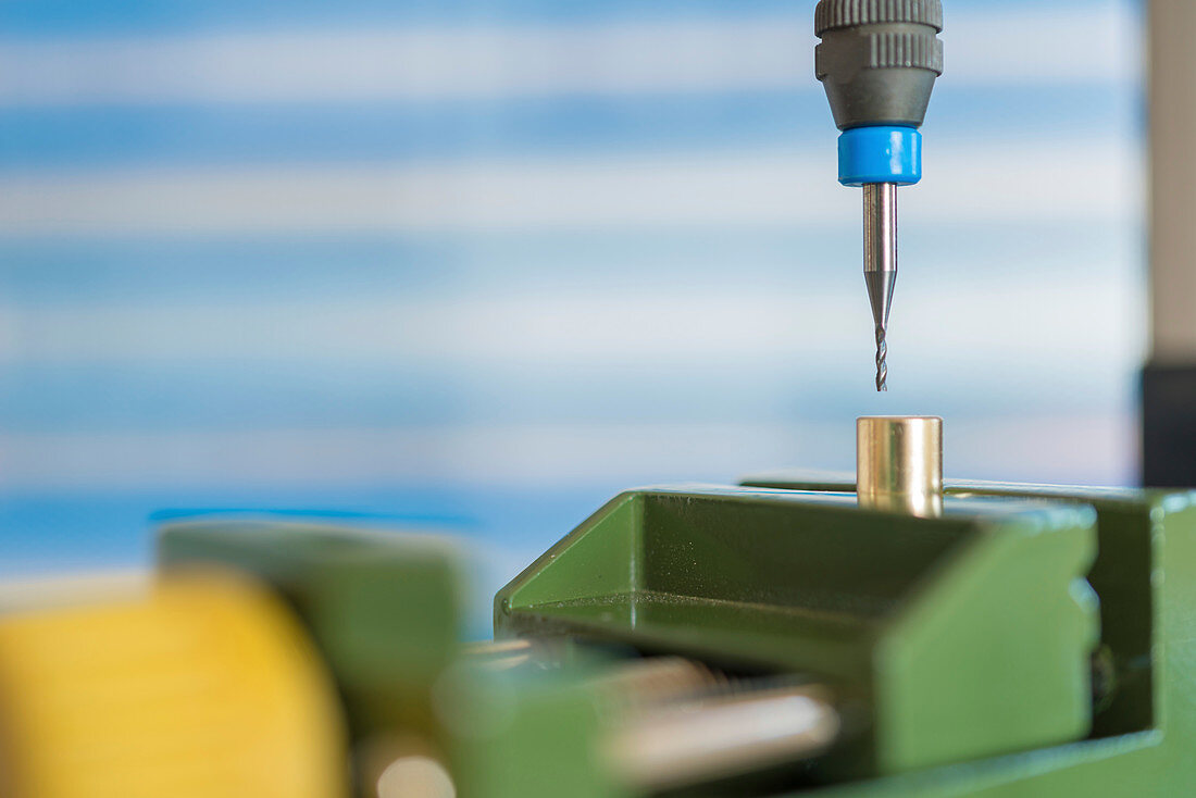 Cutting tool on CNC milling machine