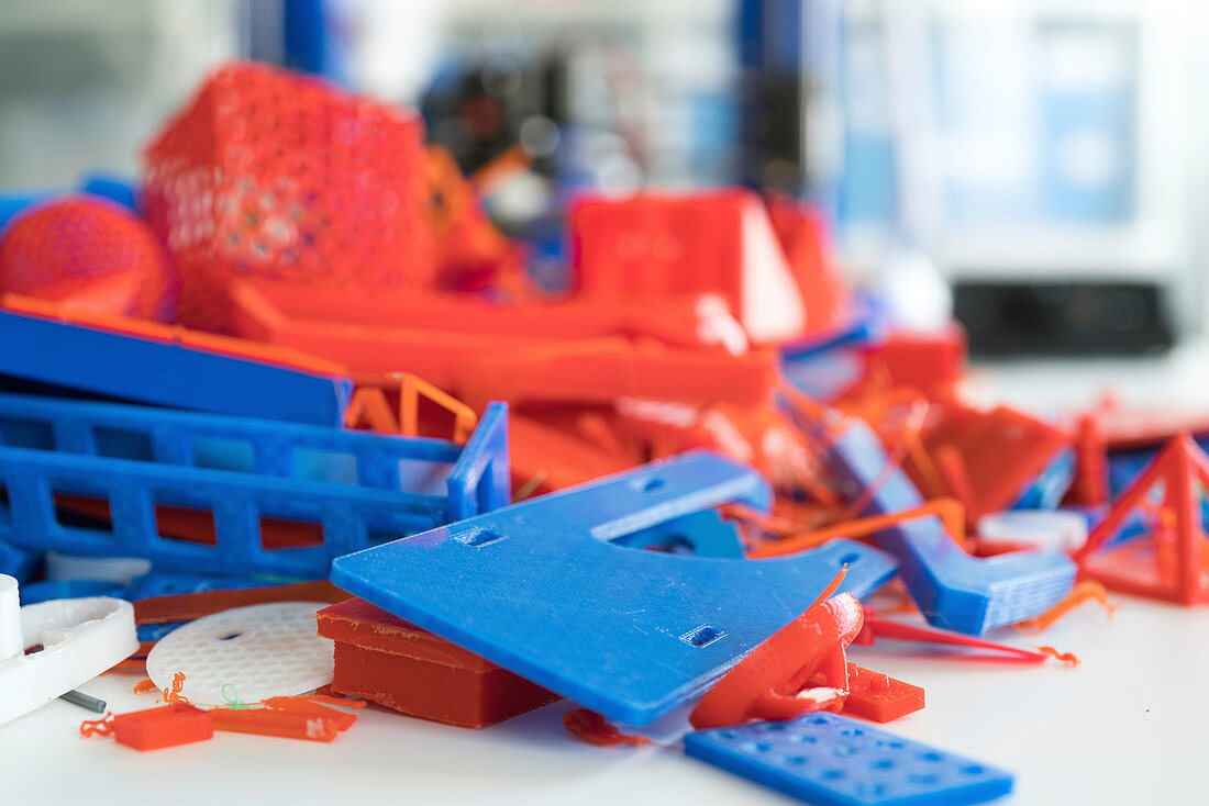 Plastic waste from 3D printing