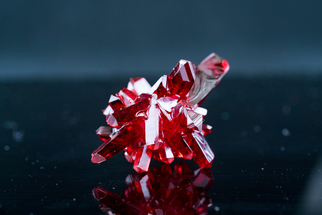 Red crystals