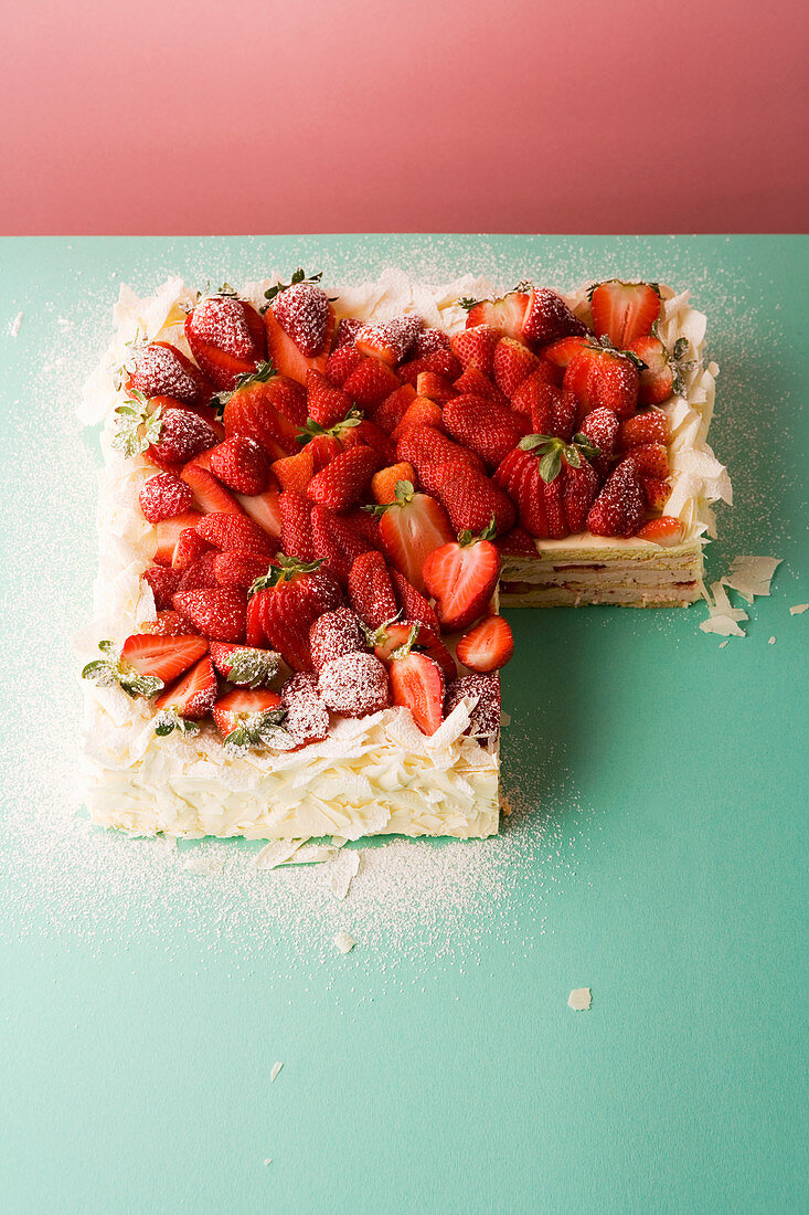 Erdbeer-Limetten-Torte