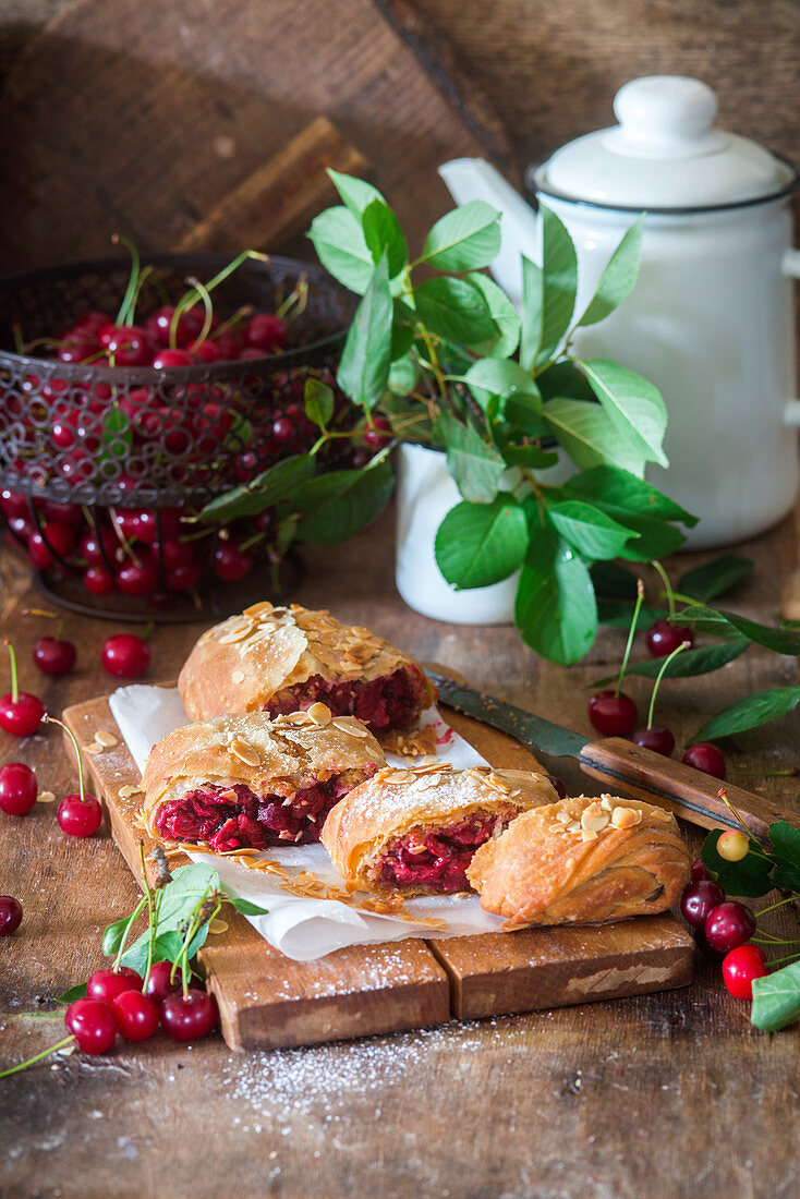 Cherry strudel